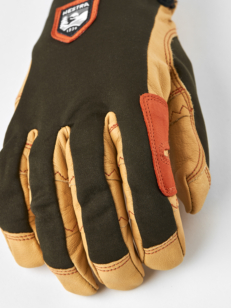 Hestra Ergo Grip Active Glove in Deep Forest/Natural Brown-1